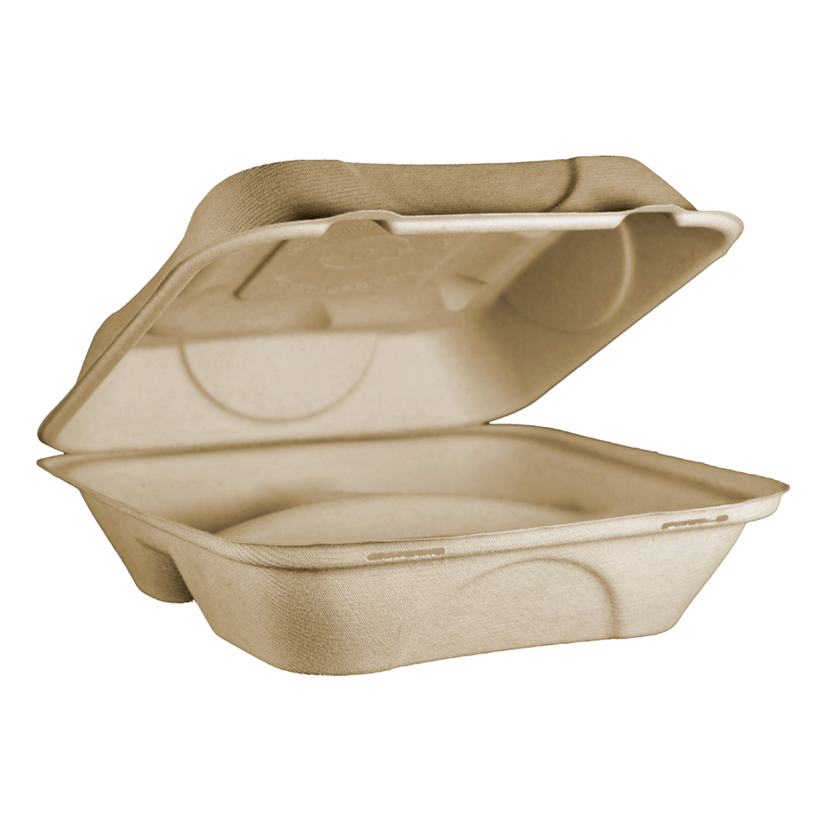 World Centric® Fiber Clamshells Plant Fiber Divided